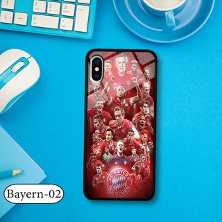 Ốp kính 3D IPHONE X - in biểu tượng đội bóng