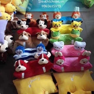 Combo 5 gối đi xe máy 2 đầu cho bé -Siêu đẹp