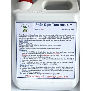 Phân bón lá Đạm Tôm 1 lít Cung cấp Chitosan