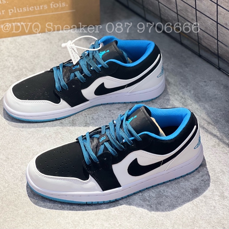 Giày Thể Thao Nam Nữ JD1 Low Xanh Đen Cổ Thấp DIAMOND Thời Trang Full Box Bill