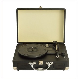 Đầu mâm than Vinyl LP tự hành dáng valy có Loa nghe trực tiếp tặng kèm đĩa than 45 vòng , Chất âm mộc mạc vintage BH6T