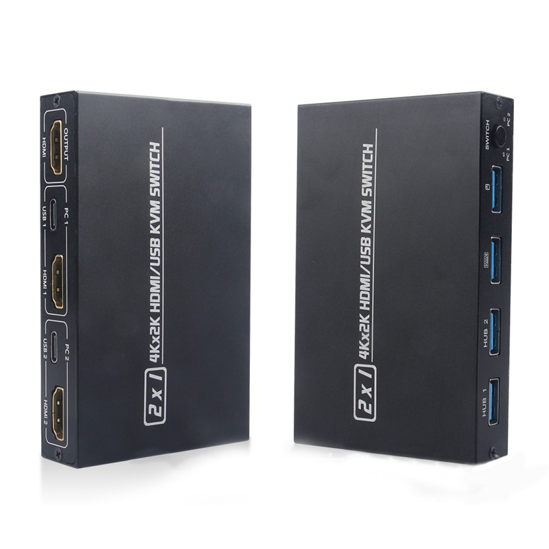 High Quality 2X1 4Kx2K HDMI/USB KVM Switch,2-Port USB Keyboard,HDMI KVM Switch SSVN