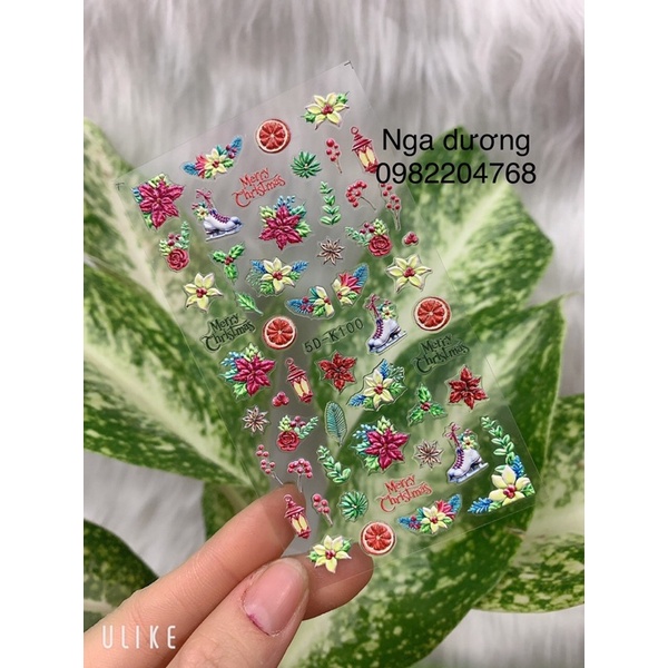 Stiker gắn móng 5d ( Hot) dễ làm gắn móng trang trí cực xinh