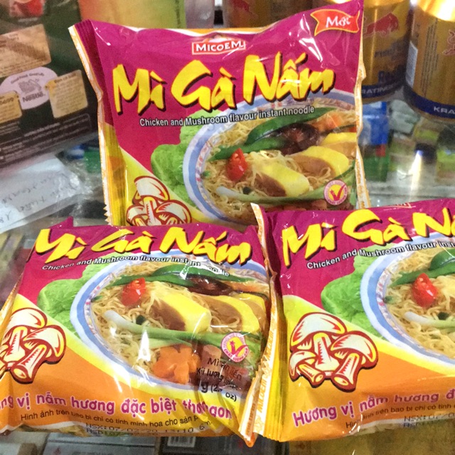 Mì Tôm Gà Nấm Micoem Lẻ 1 Gói 70g
