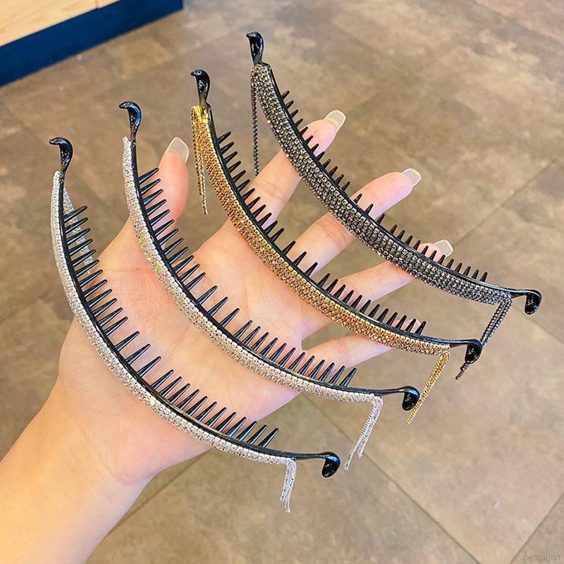 Kẹp tóc đính đá lấp lánh thời trang cho nữ