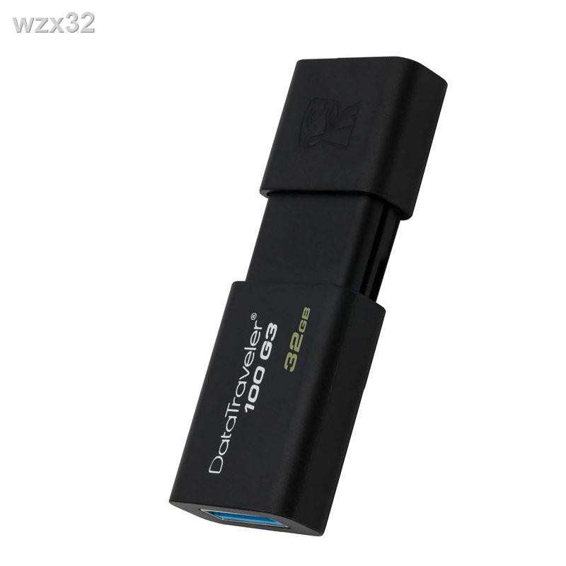 ■♘◇Kingston U Disk 32g Tốc độ cao USB3.0 Business DT100G3 64g Văn phòng sinh viên 128g Ổ đĩa flash USB chính hãng