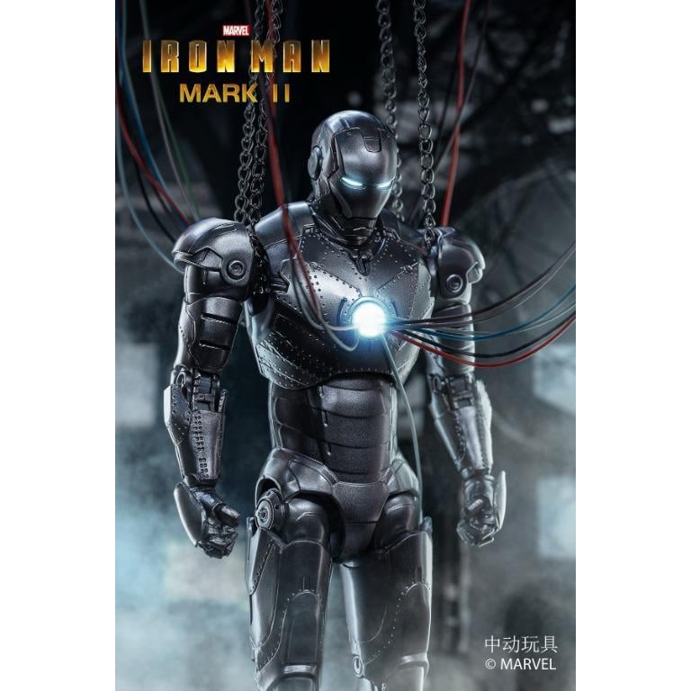 Mô hình ZD Toys Iron Man Mark II, Mark III Scale 1/10 (phiên bản có đèn led)