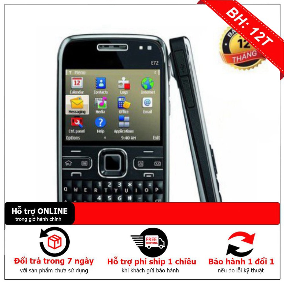 ƯU ĐAI DUY NHAT Điện Thoại Nokia E72 Wifi 3G Bảo Hành 12 Tháng Chơi Game online ƯU ĐAI DUY NHAT