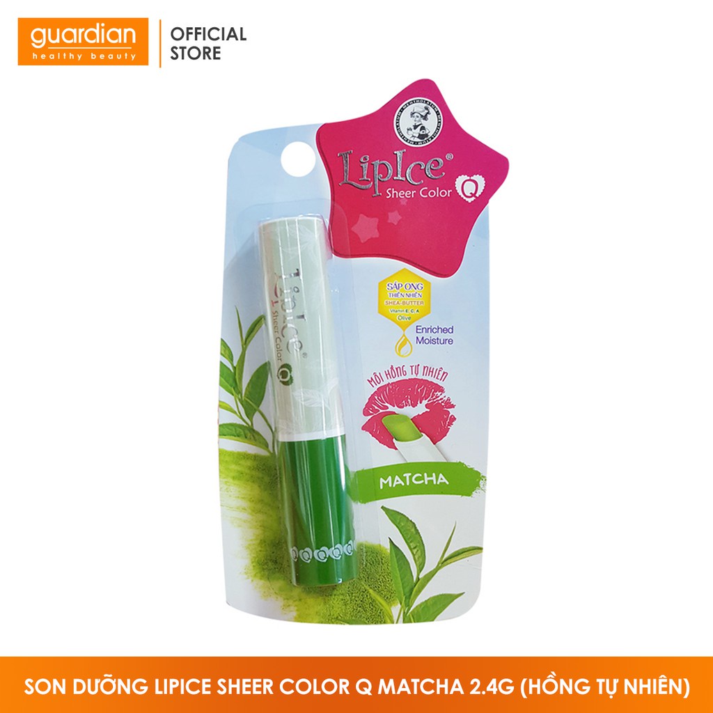 Son dưỡng Lipice Sheer Color Q Matcha 2.4g (Hồng tự nhiên)