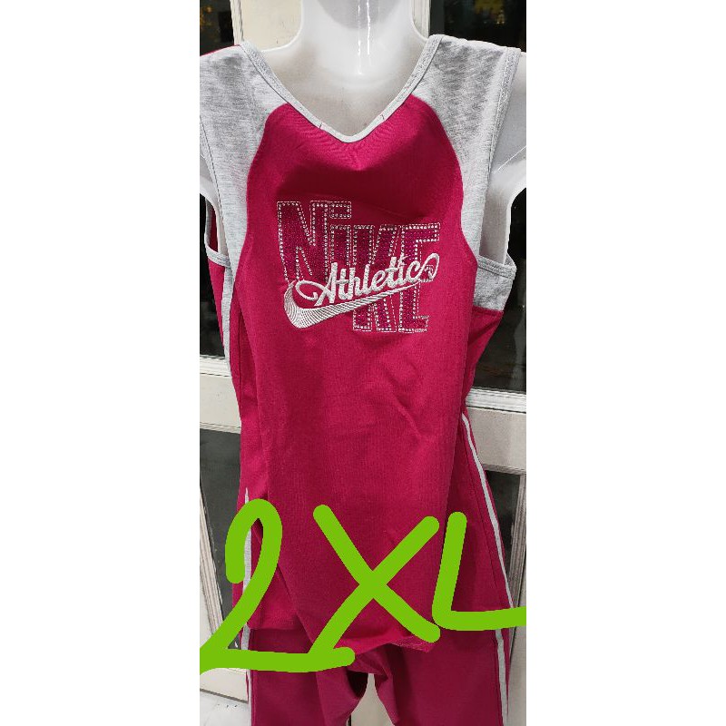 Bộ cotton sát nách quần lửng đính đá Sài Gòn New sale