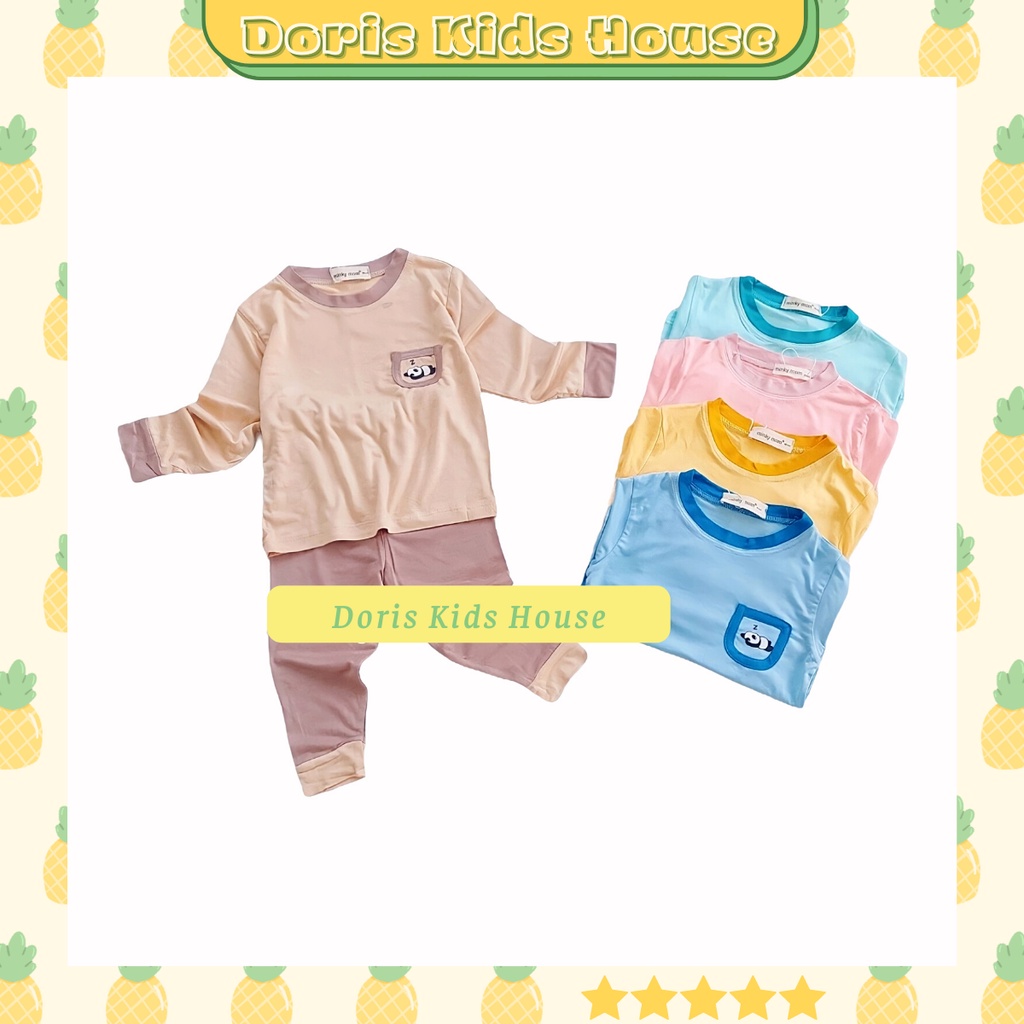 Bộ dài tay thun lạnh loại 1 mặc đi học, đi ngủ cho bé trai bé gái. Bộ Pijama cho bé yêu