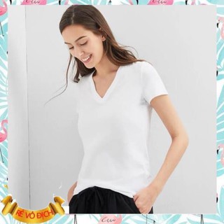 [ MUA NGAY - SP HAY ] Áo Thun Nữ, Áo Phông Gap Cotton 100% Mặc Mùa Hè Mát Thấm Mồ Hôi, Đủ Màu
