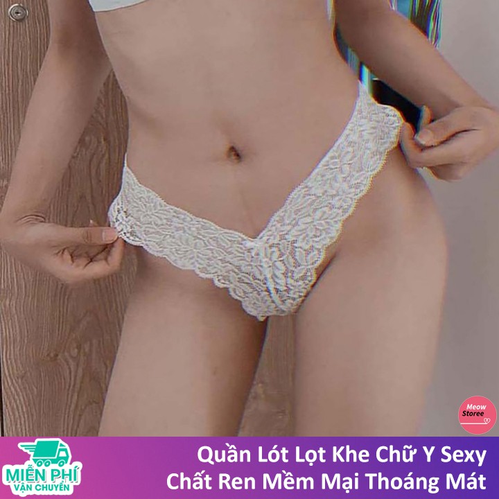 Quần Lót Nữ Lọt Khe Ren Chữ Y Siêu Sexy (Ảnh Thật)