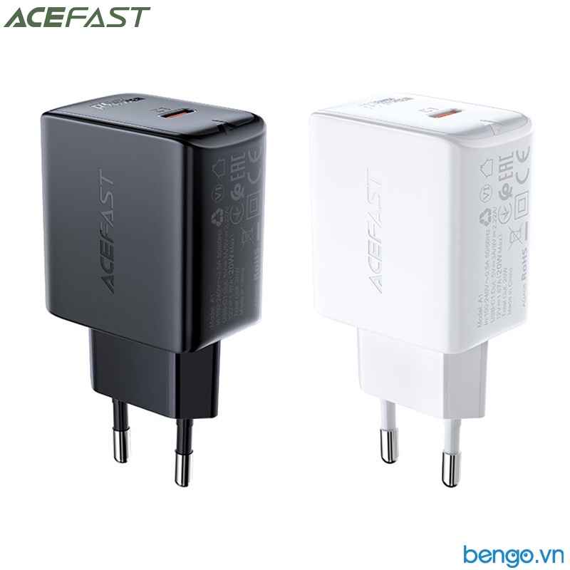 Sạc Nhanh ACEFast A1 PD3.0 20W USB-C (EU) - Bảo Hành 18 Tháng