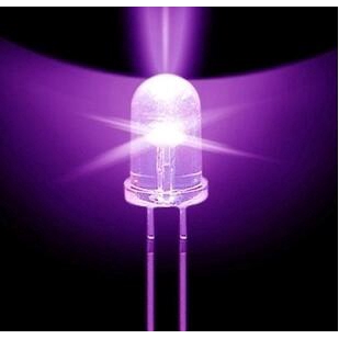 Set 10 đèn LED đi ốt UV/tím 5mm