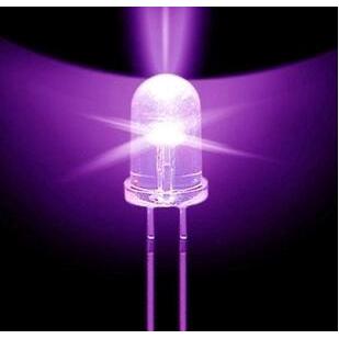 Set 10 đèn LED đi ốt UV/tím 5mm