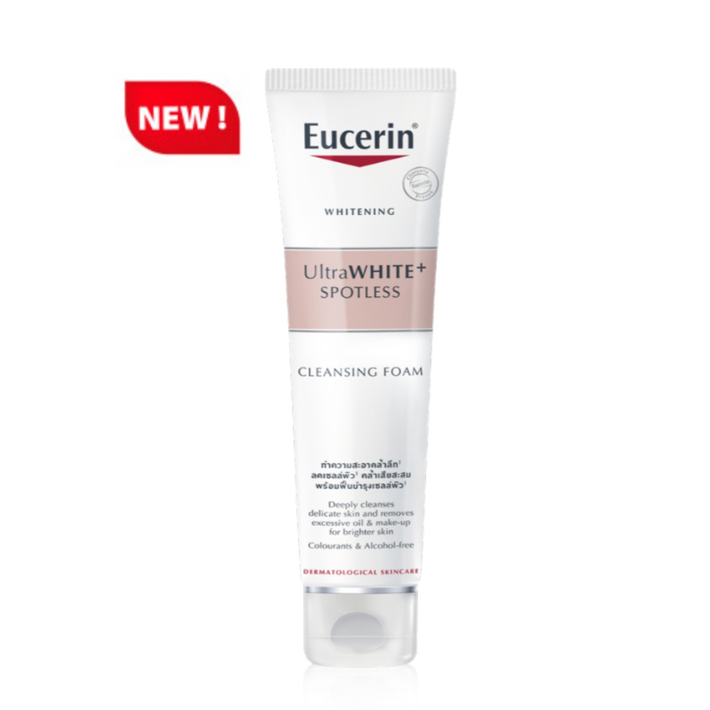 Eucerin Ultra White+ Spotless Cleansing Foam 150g Sữa Rửa Mặt Làm Trắng và giảm Thâm Nám