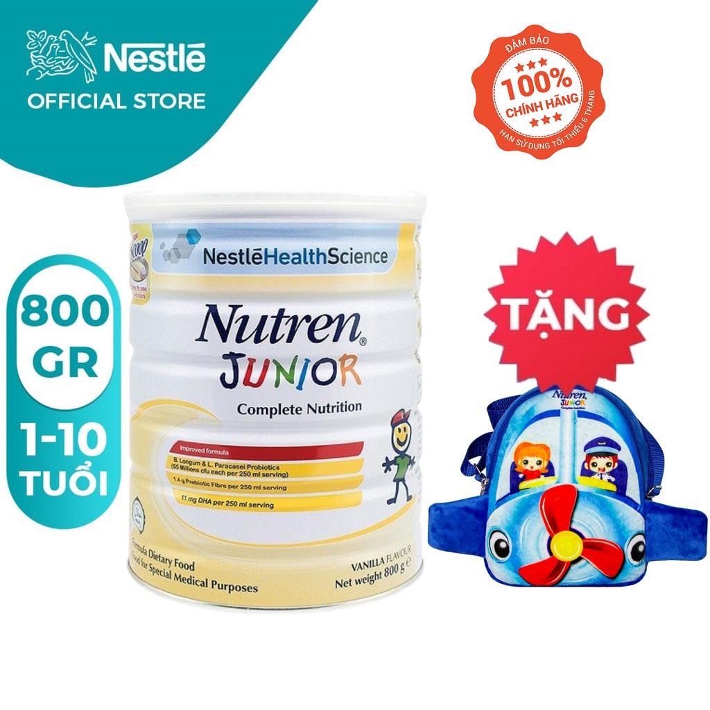 [Mã NAN05 giảm 5% đơn 250000] [Tặng 01 Túi Đeo Chéo Máy Bay ] Sữa bột Nutren Junior 800g
