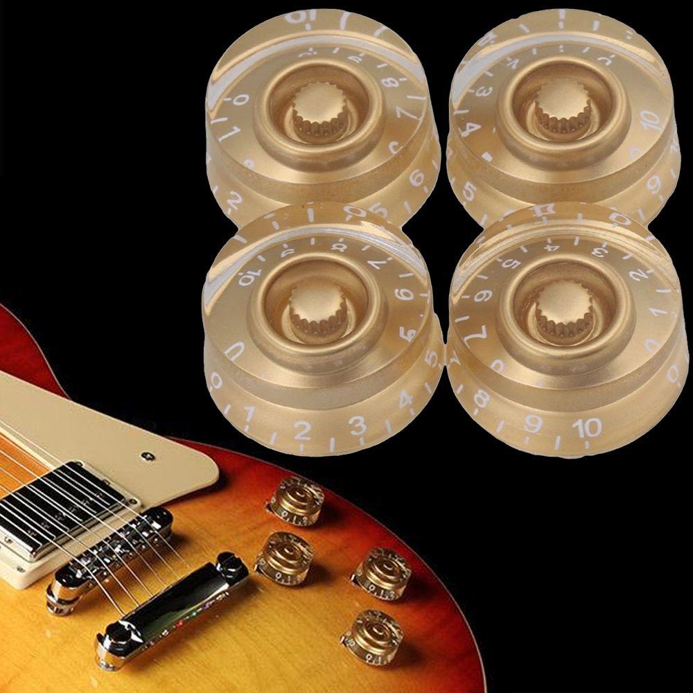 LANFY Nút Chỉnh Âm Lượng Đàn Guitar Bass Les Paul LP Màu Vàng Kèm Phụ Kiện
