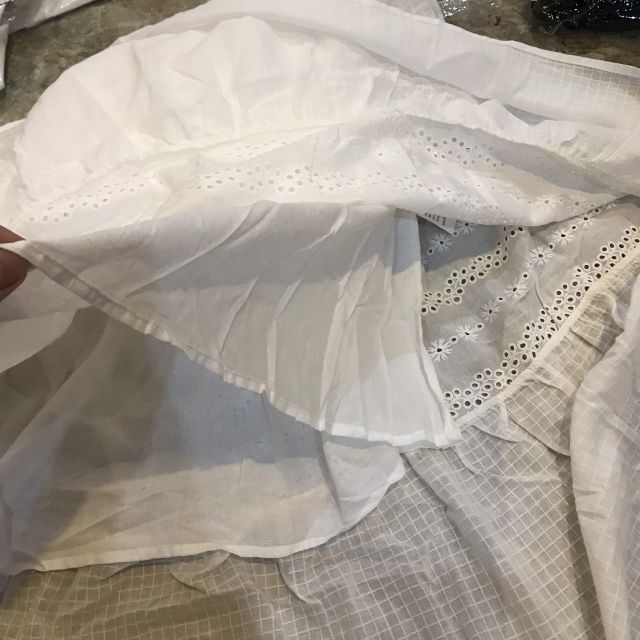 Đầm zara xuất trắng thô đục lỗ, bầu bí thoải mái ảnh thật | BigBuy360 - bigbuy360.vn