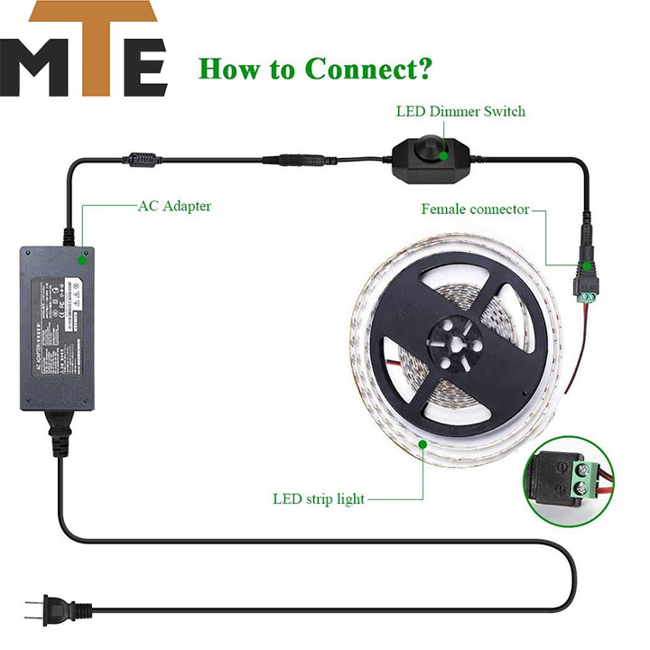 LED DIMMER thay đổi độ sáng đèn LED 12-24V LED dây 5050,5630, 3528,...