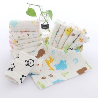 Combo 10 khăn aden sợi tre 100% siêu mềm. KT 120 x 120