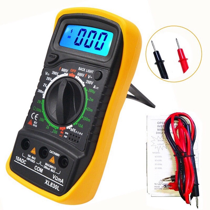Đồng Hồ VOM Đo Điện XL830, Có Đèn LED Nền