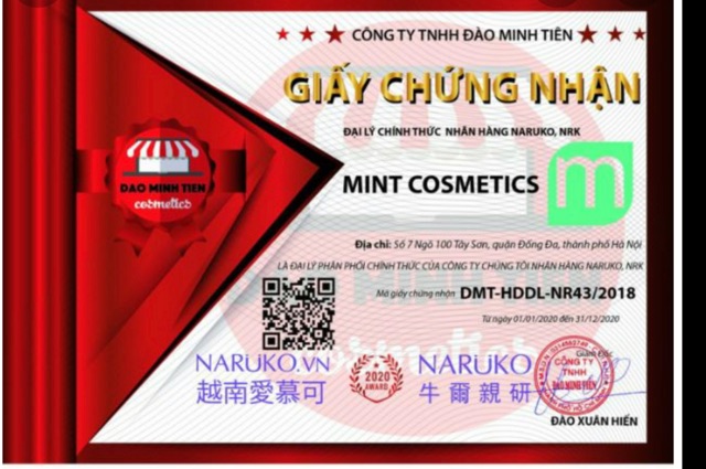 [ Hàng Auth Giá Sỉ ] Tinh chất trị mụn naruko  (bản đài loan ) 10ml