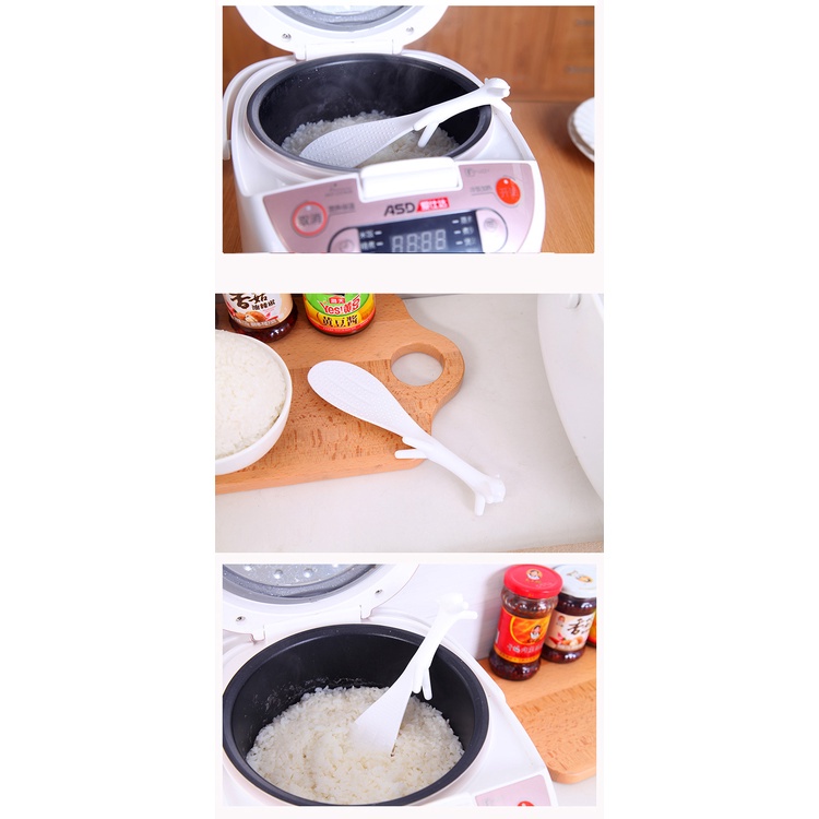 Muỗng Xới Cơm Hình Con Sóc Đáng Yêu - Thìa/Muỗng Xới Cơm Chống Dính Chịu Nhiệt An Toàn