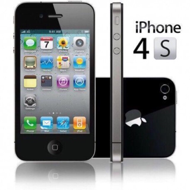 Điện thoại iphone 4s 8g chính hãng giá 550k tặng kèm cáp sạc zin