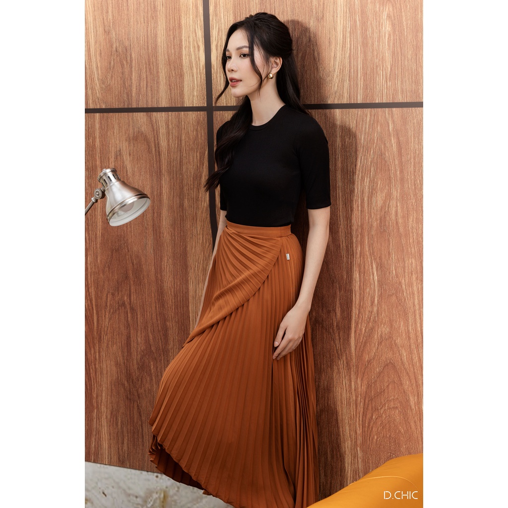 Áo phông thun tăm croptop tay lỡ D.CHIC MS: 186010
