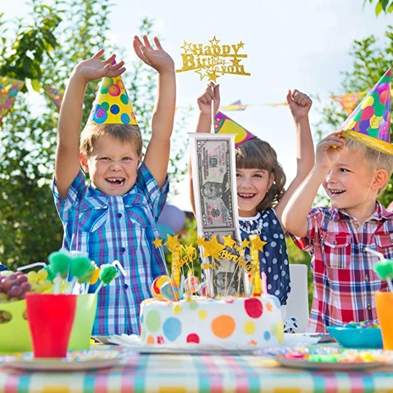 Hộp Đựng Tiền / Bánh Sinh Nhật Bằng Nhựa Trong Suốt Sáng Tạo