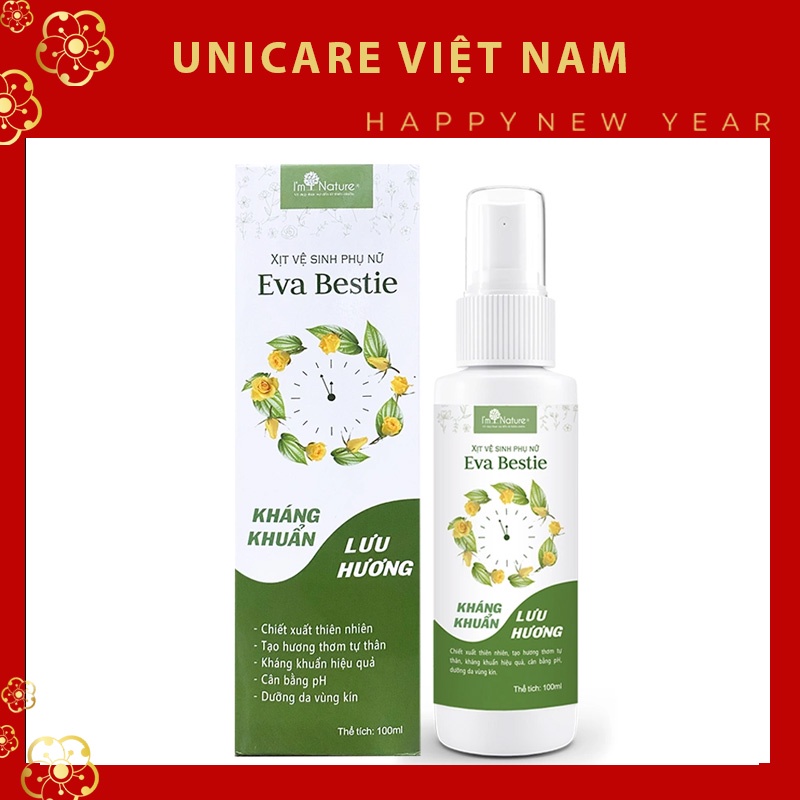 Xịt Vệ Sinh Trầu Không I'm Nature 100ml - Khử mùi, chống viêm, trẻ hóa vùng kín tự nhiên [CHÍNH HÃNG]