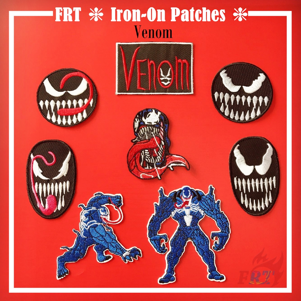 ☸ Miếng Dán Ủi Thêu Hình Marvel - Venom ☸ 1 Miếng Vá Ủi Quần Áo Hình Huy Hiệu (Marvel - Series 12)