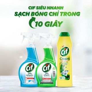 Nước tẩy rửa cif kem , cif kính , cif đa năng