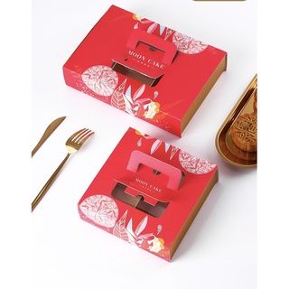 hộp đựng 4-6 bánh trung thu 50-75gr có tay cầm