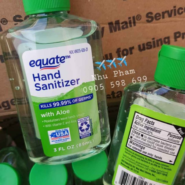 Gel rửa tay Equate 89ml