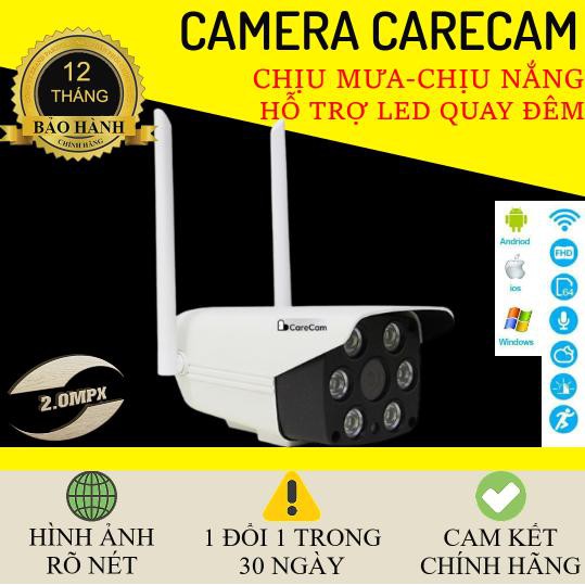 Camera care cam ngoài trời 2.0 HD 1080 hỗ trợ 4 đèn led chiếu sáng ban đêm ( bảo hành 12 tháng )