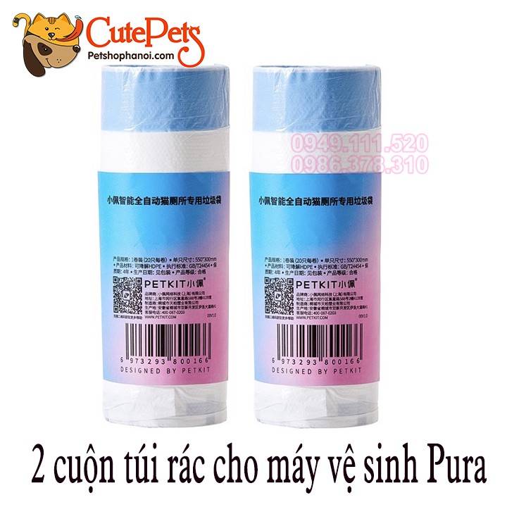 Túi rác chuyên dụng cho máy vệ sinh PetKit Pura X dành cho mèo - CutePets