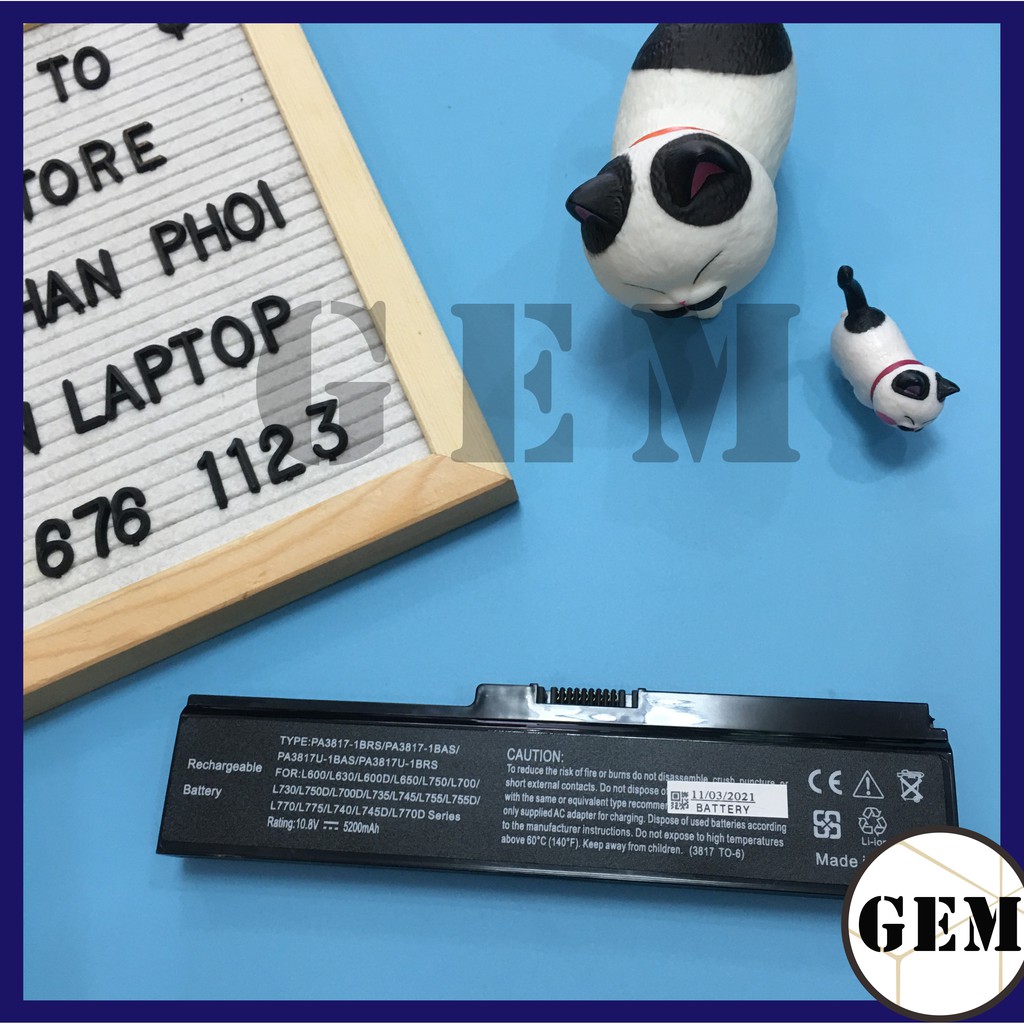 Pin Laptop Toshiba 3817 C640 L510 3634 3817 L645 L655 L730 A665 C655 C640D C650D C655D C660D L515 L600 sac.laptop p32