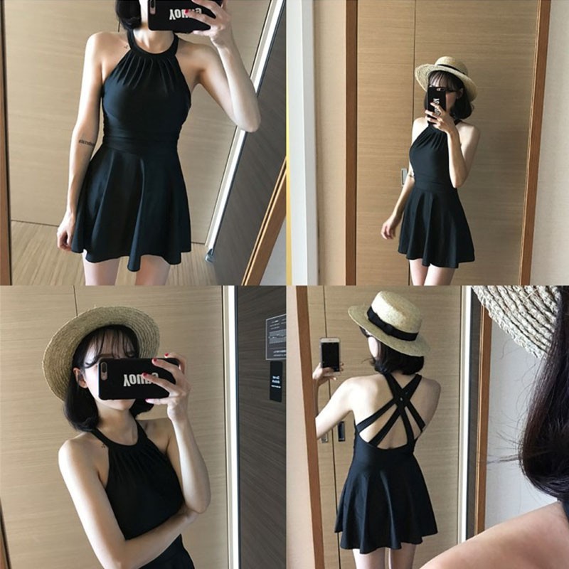 Đồ bơi một mảnh dây đan chéo sau lưng gợi cảm cho nữ