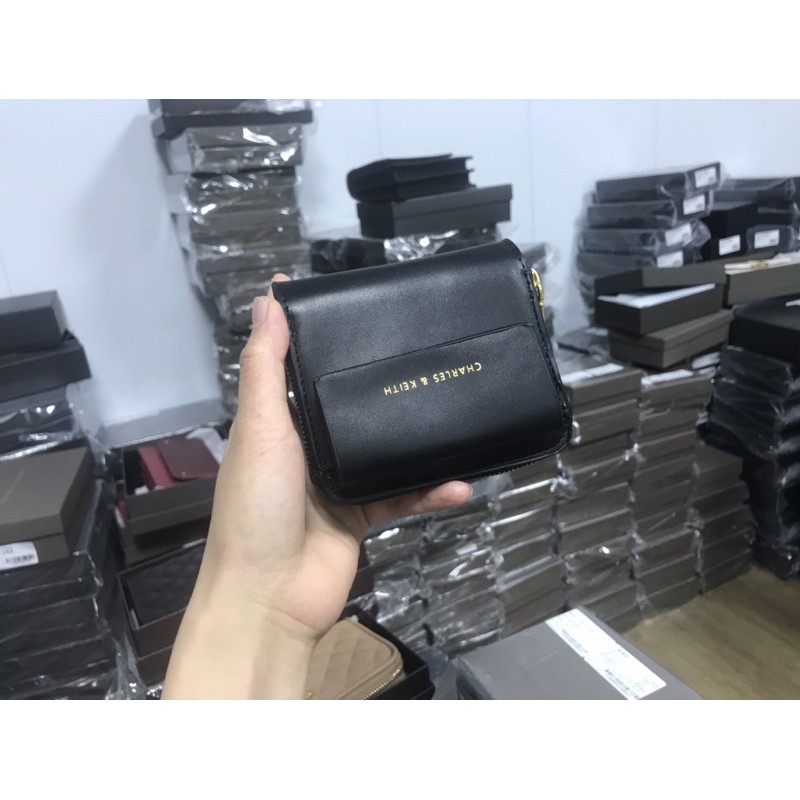 Ví Nữ CNK Có Hộp Front Flap Zip-Around Mini Wallet