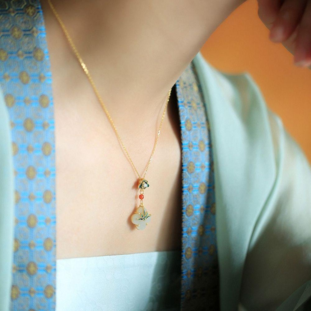 EXPEN Khuyên Tai Vòng Hở Tráng Men Thanh Lịch Phong Cách Trung Hoa