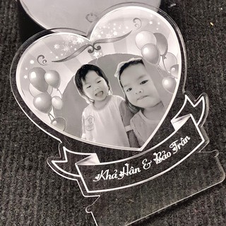 Khung Mica Đèn Led 3d ~ Khung Đèn Mica Trang Trí hình ảnh theo yêu cầu ( không kèm đế )