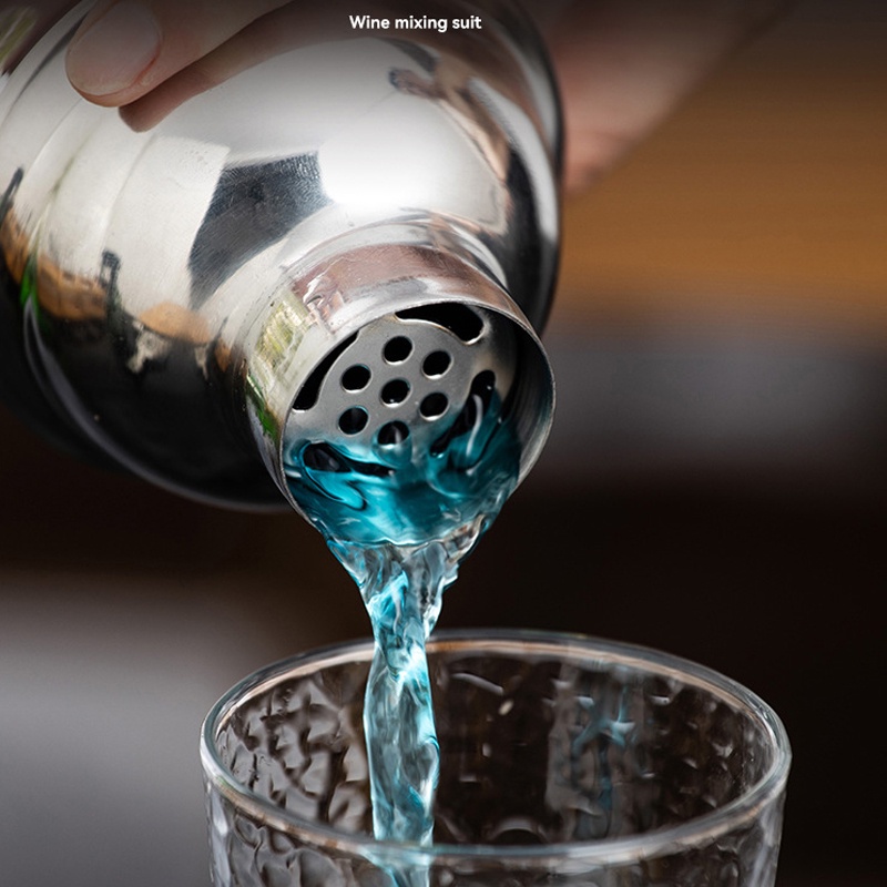 1 Bình Lắc Cocktail Bằng Thép Không Gỉ 500ml 750ml 800ml Màu Vàng / Đen / Hồng