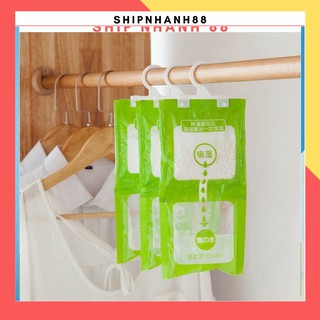 Túi hút ẩm 2 ngăn chống ẩm chống mốc có móc treo đa năng siêu hút ẩm cực tốt 2253