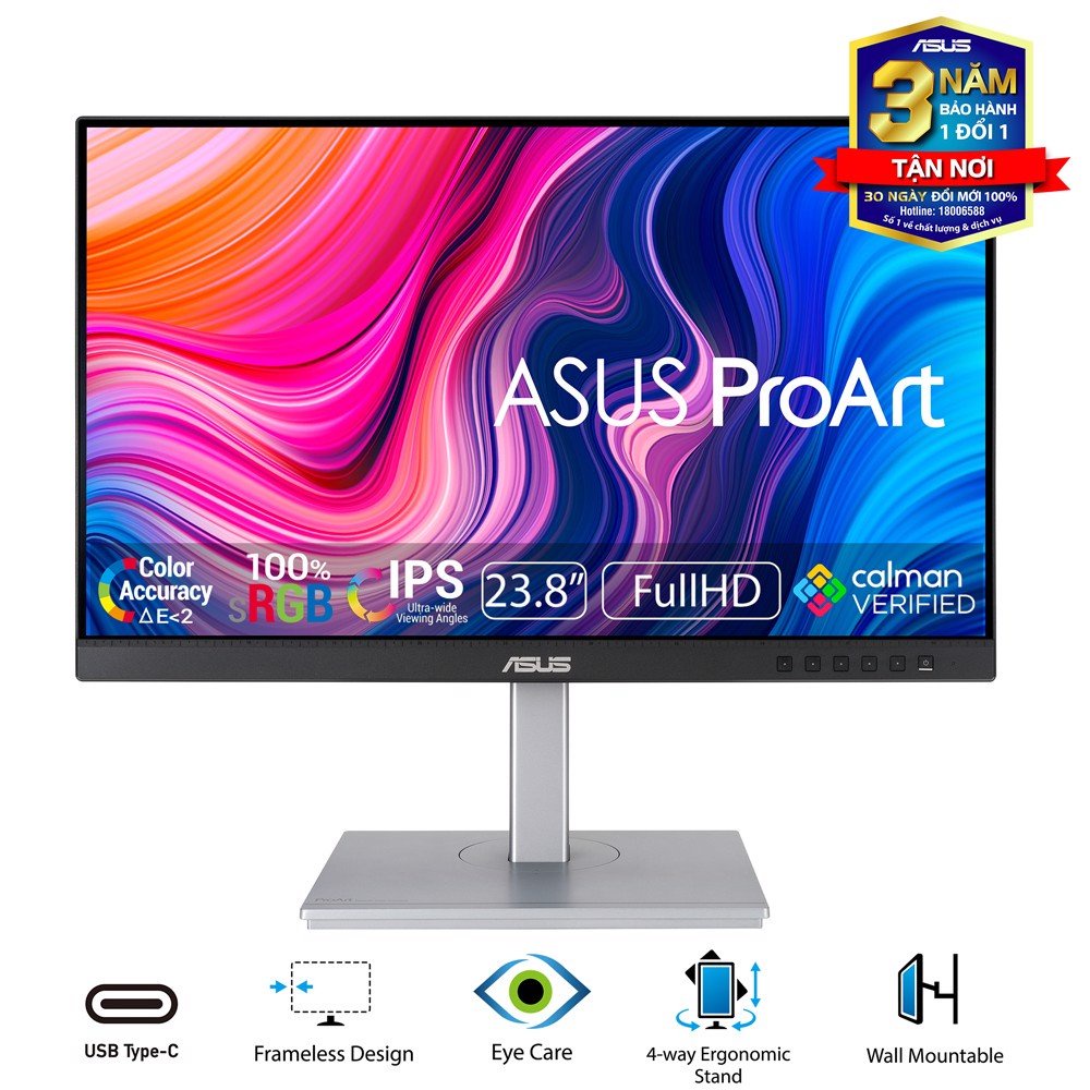 [Mã ELMALL1TR giảm 5% đơn 3TR] Màn Hình ASUS ProArt PA247CV 23.8&quot; FHD IPS