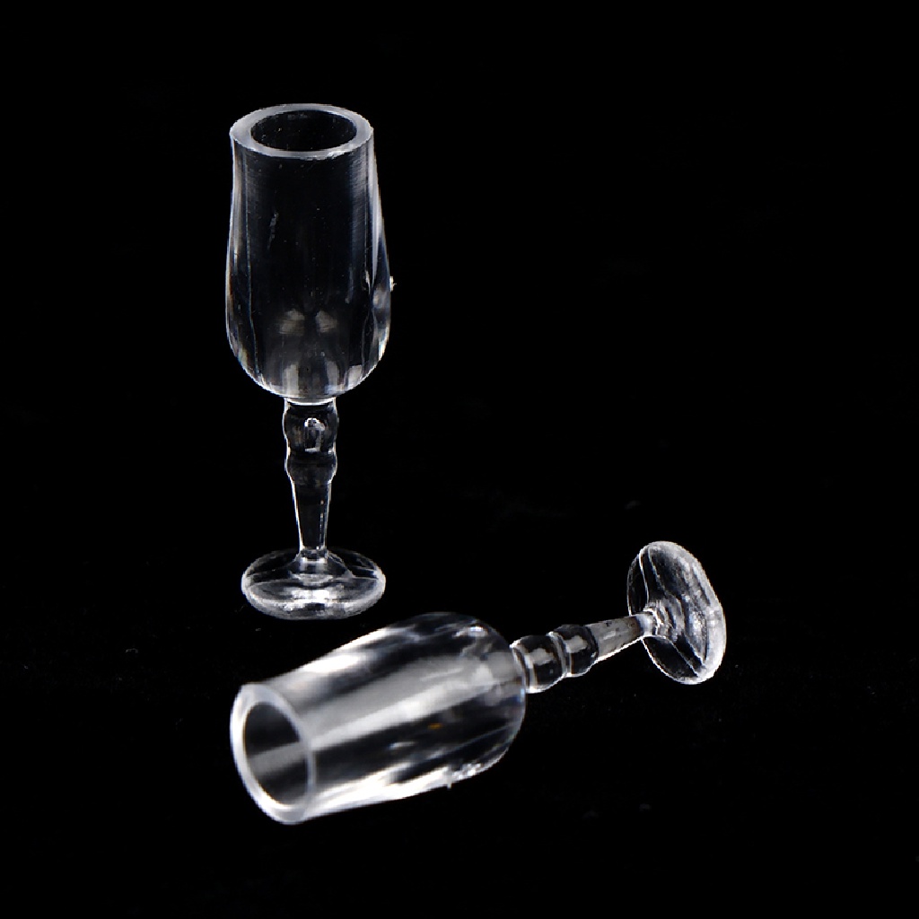 Set 6 Ly Thủy Tinh Uống Rượu Vang Cho Nhà Búp Bê