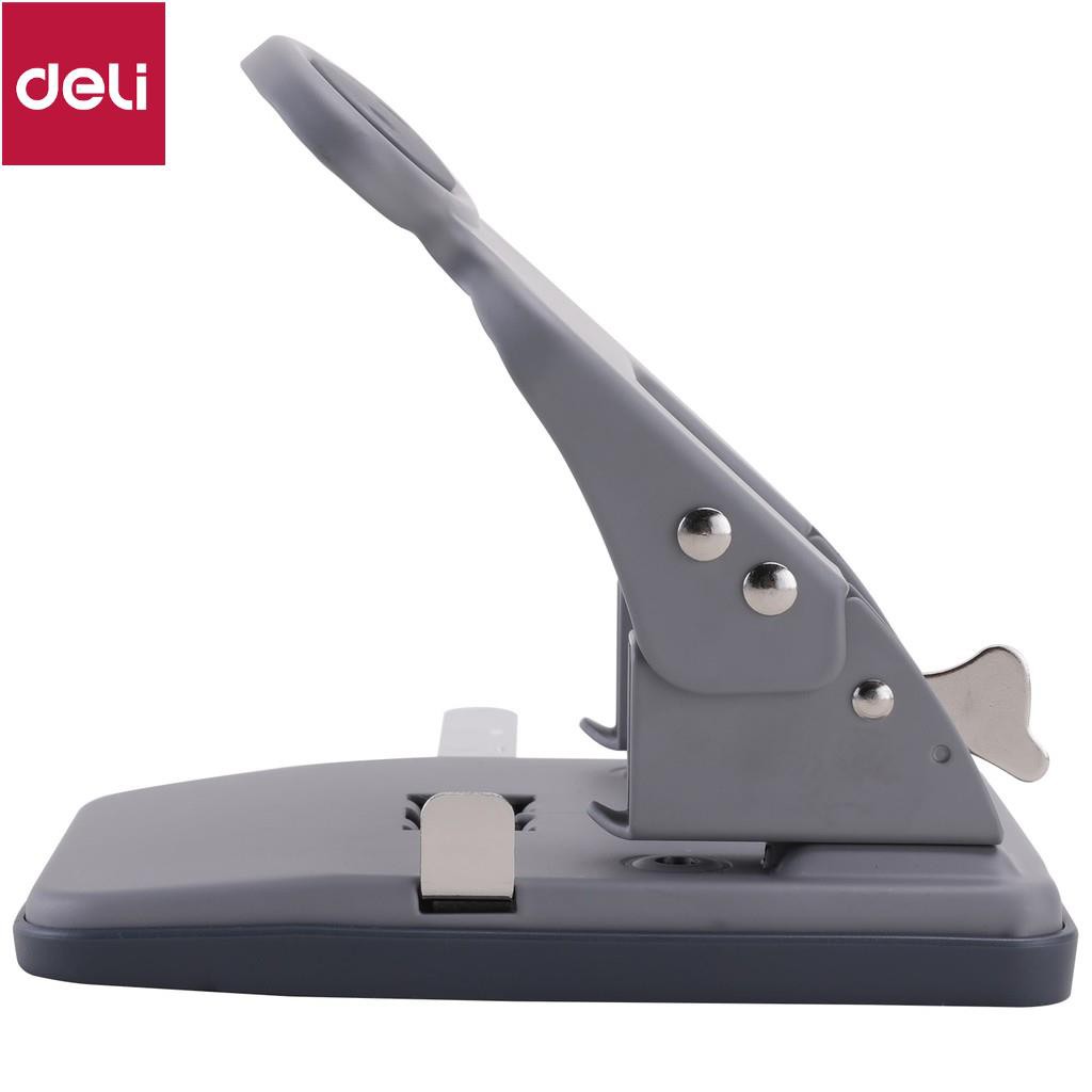 Máy đục lỗ kim loại 35 tờ Deli, Đen, xanh dương, ghi xám - 1 cái E0117 [Deli]
