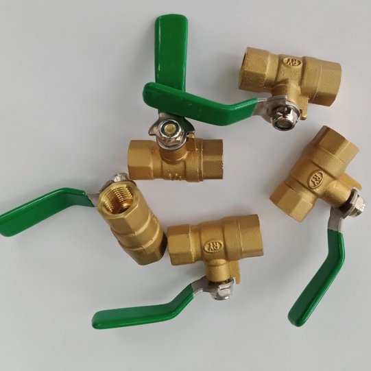 Van gạt khóa máy nén khí, van khóa 1/4 loại ren trong 13mm loại dẹp